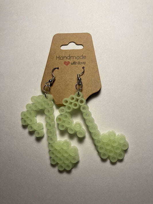 Music note earrings